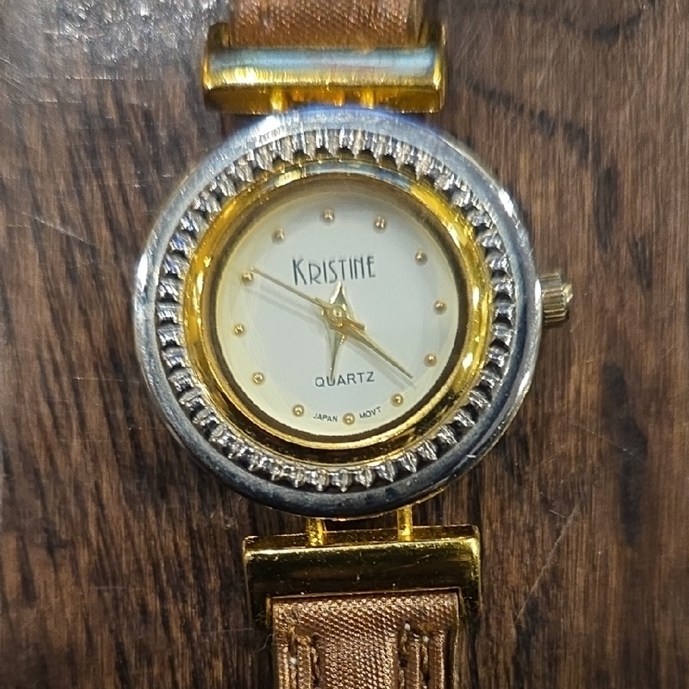 Gold and Silver Women's Quartz Watch